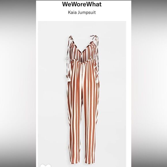 NWT WeWoreWhat Kaia Jumper in Burnt Henna Striped Size S - Picture 10 of 10